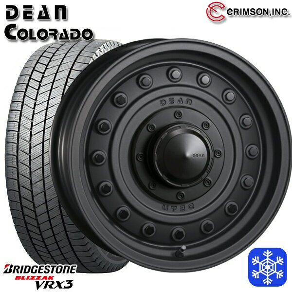 【新品 スタッドレス1台分4本セット】 215/70R16 100Q デリカD5 2024〜2025年製 ブリヂストン ブリザック VRX3 クリムソン ディーンコロラド MC 16インチ 7.0J 5H114.3