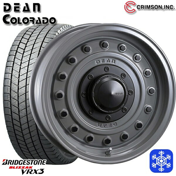 【新品 スタッドレス1台分4本セット】 215/65R16 98Q ハイエース ※車検非対応 2024〜2025年製 ブリヂストン ブリザック VRX3 クリムソン ディーンコロラド SG 16インチ 6.5J 6H139.7