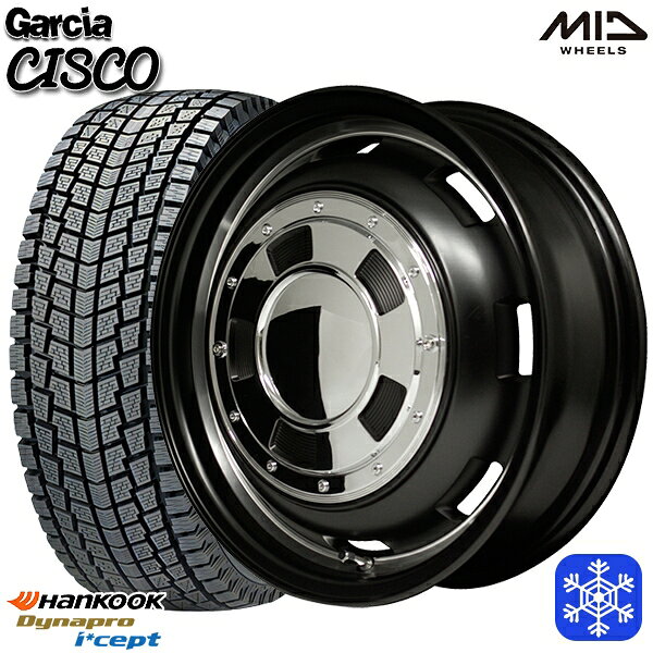 Rakuten - 【新品 スタッドレス1台分4本セット】 175/80R16 ジムニー 2025年製 ハンコック ダイナプロアイセプト RW08 MID ガルシアシスコ ブラックムーン 16インチ 5.5J 5H139.7