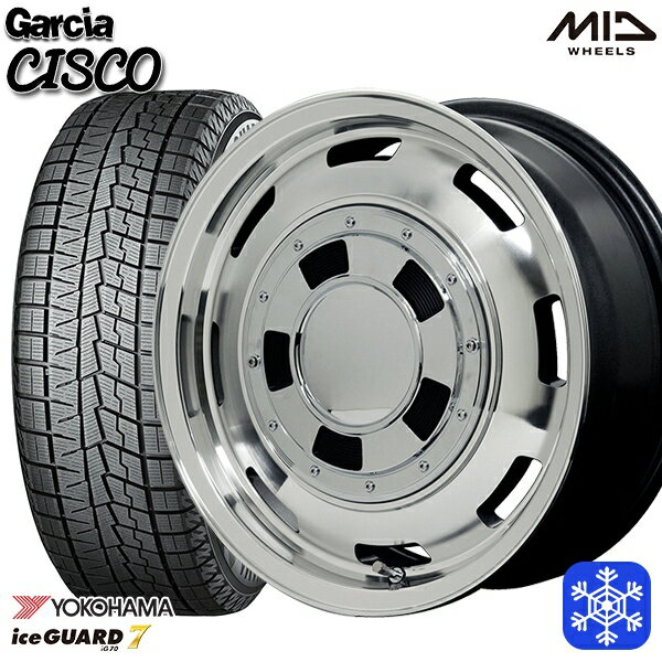 送料無料 2021年製 215/65R16インチ ハイエースYOKOHAMA ヨコハマ アイスガード IG70 MID ガルシア シスコ メタリックグレー 6穴 139.7 新品スタッドレスタイヤ ホイール4本セット