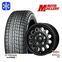 【取付対象】195/65R15 30/50プリウス インプレッサ 2021〜2022年製 ヨコハマ アイスガード IG70 トレジャーワン ケイフィネス D12 ブラックミーリング 15インチ 6.0J 5穴 100 スタッドレスタイヤホイール4本セット 送料無料