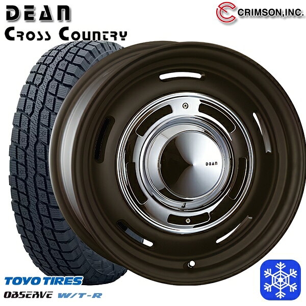 【新品 スタッドレス1台分4本セット】 185/85R16 ジムニー 2024〜2025年製 トーヨー オブザーブ W/T-R クリムソン ディーンクロスカントリー BK 16インチ 5.5J 5H139.7