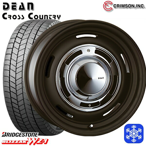 【新品 スタッドレス1台分4本セット】 215/65R16 98Q ハイエース ※車検非対応 2025年製 ブリヂストン ブリザック WZ1 クリムソン ディーンクロスカントリー BK 16インチ 7.0J 6H139.7
