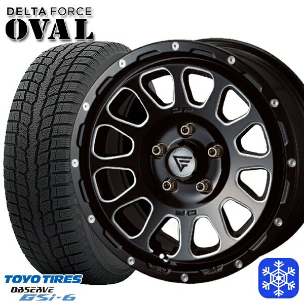 【新品 スタッドレス1台分4本セット】 225/65R17 ハリアー RAV4 2022〜2023年製 トーヨー オブザーブ GSi-6 デルタフォースオーバル BM 17インチ 7.0J 5H114.3