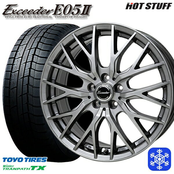 【新品 1台分4本セット】 235/60R18 レクサスRX 2022〜2023年製 トーヨー ウィンタートランパス TX HotStuff エクシーダー E05II ダークシルバー 18インチ 8.0J 5H114.3