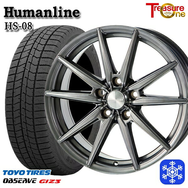 【新品 スタッドレス1台分4本セット】 215/60R16 フォレスター レガシィ 2024〜2025年製 トーヨー オブザーブ ギズ3 トレジャーワン ヒューマンライン HS08 DG 16インチ 6.5J 5H100