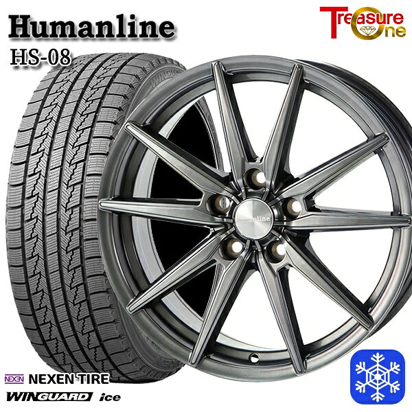 【新品 スタッドレス1台分4本セット】 215/65R16 98Q インプレッサXV フォレスターSH系 2024〜2025年製 ネクセン ウィンガードアイス トレジャーワン ヒューマンライン HS08 DG 16インチ 6.5J 5H100