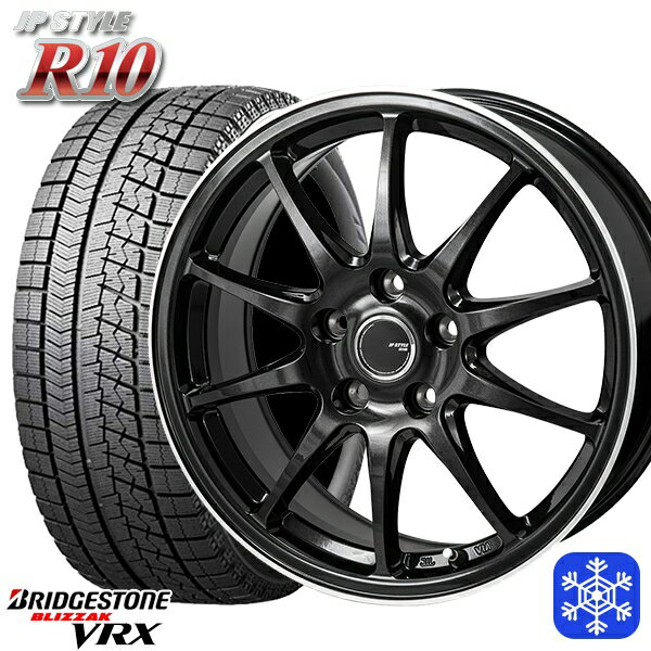 【取付対象】215/65R16 98S インプレッサXV フォレスターSH系 2022〜2023年製 ブリヂストン ブリザック VRX ■並行輸入 MONZA JPスタイル R10 16インチ 6.5J 5穴 100 スタッドレスタイヤホイール4本セット 送料無料