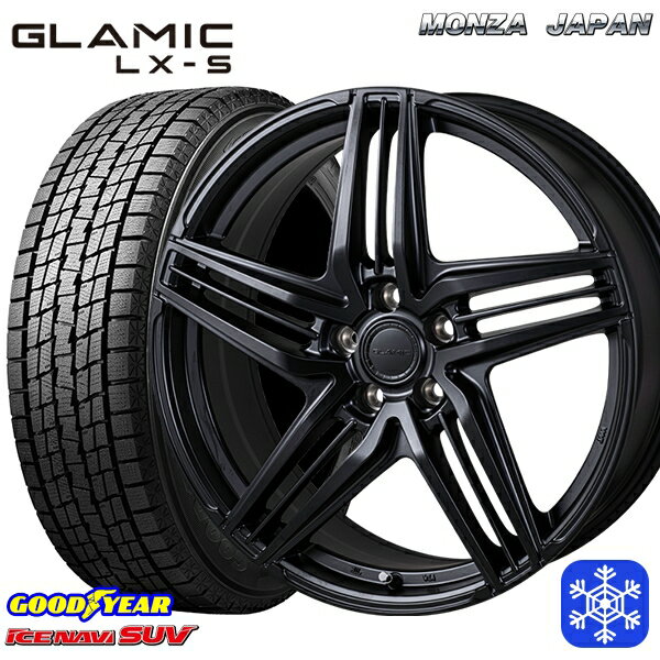 【新品 スタッドレス1台分4本セット】 235/55R19 クラウンスポーツ 2023〜2024年製 グッドイヤー アイスナビSUV グラミック LX-S サテンブラック ※M14純正ボルト使用 19インチ 8.0J 5H114.3