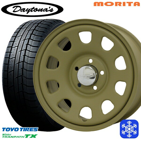 【新品 スタッドレス1台分4本セット】 215/70R16 100Q デリカD5 2025年製 トーヨー ウィンタートランパス TX MRT DAYTONA'S G2 デイトナズ マットサンドベージュ 16インチ 7.0J 5H114.3+33