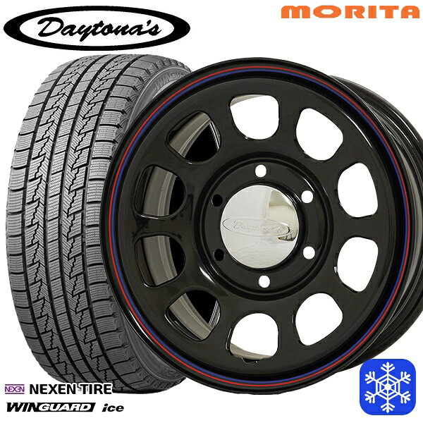 【新品 スタッドレス1台分4本セット】 215/65R16 98Q ハイエース ※車検非対応 2024〜2025年製 ネクセン ウィンガードアイス MRT DAYTONA'S G2 デイトナズ ブラック 16インチ 6.5J 6H139.7+33/+45