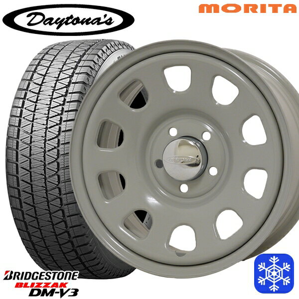 【新品 スタッドレス1台分4本セット】 215/70R16 100Q デリカD5 2024〜2025年製 ブリヂストン ブリザック DMV3 MRT DAYTONA'S G2 デイトナズ グレー 16インチ 7.0J 5H114.3+33