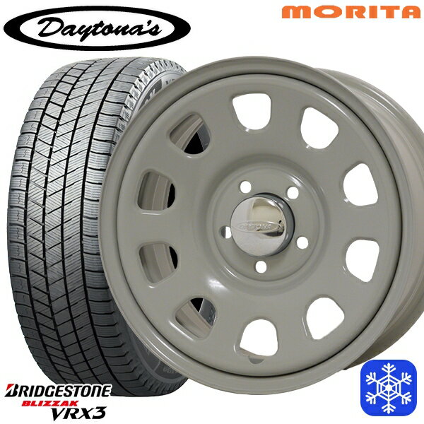 【新品 スタッドレス1台分4本セット】 215/70R16 100Q デリカD5 2024〜2025年製 ブリヂストン ブリザック VRX3 MRT DAYTONA'S G2 デイトナズ グレー 16インチ 7.0J 5H114.3+33