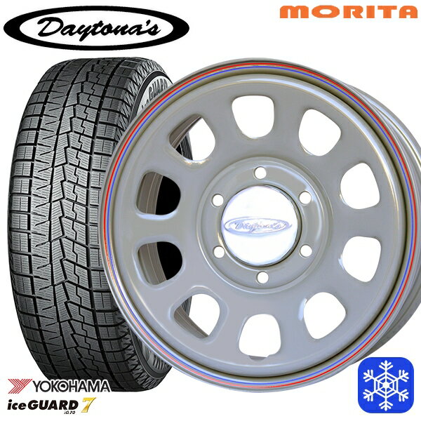 【新品 スタッドレス1台分4本セット】 215/60R17 96Q ハイエース ※車検非対応 2024〜2025年製 ヨコハマ アイスガード7 IG70 MRT DAYTONA'S デイトナズ グレー 17インチ 6.5J 6H139.7+38