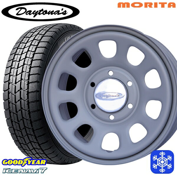 【新品 スタッドレス1台分4本セット】 215/60R17 96Q ハイエース ※車検非対応 2024〜2025年製 グッドイヤー アイスナビ7 NAVI7 MRT DAYTONA'S デイトナズ マットグレー 17インチ 6.5J 6H139.7+38