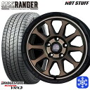 【取付対象】215/45R17 ノア ヴォクシー 2022〜2023年製 ブリヂストン ブリザック VRX3 HotStuff マッドクロス レンジャー マットブロンズ 17インチ 7.0J 5穴 114.3 スタッドレスタイヤホイール4本セット 送料無料