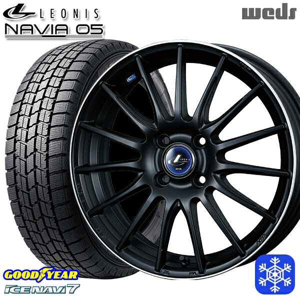 【新品 スタッドレス1台分4本セット】 195/65R15 カローラフィールダー 2024〜2025年製 グッドイヤー アイスナビ7 NAVI7 Wedd ウェッズ レオニス ナヴィア05 MBP 15インチ 5.5J 4H100