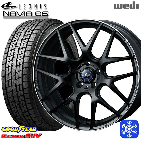 【新品 1台分4本セット】 235/60R18 レクサスRX 2022〜2023年製 グッドイヤー アイスナビSUV Weds ウェッズ レオニス ナヴィア06 MBP 18インチ 7.0J 5H114.3