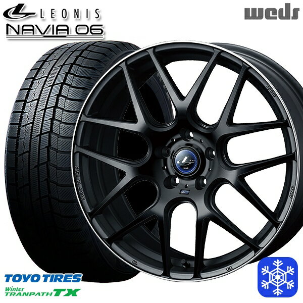 【新品 スタッドレス1台分4本セット】 235/60R18 レクサスRX 2024〜2025年製 トーヨー ウィンタートランパス TX Weds ウェッズ レオニス ナヴィア06 MBP 18インチ 7.0J 5H114.3