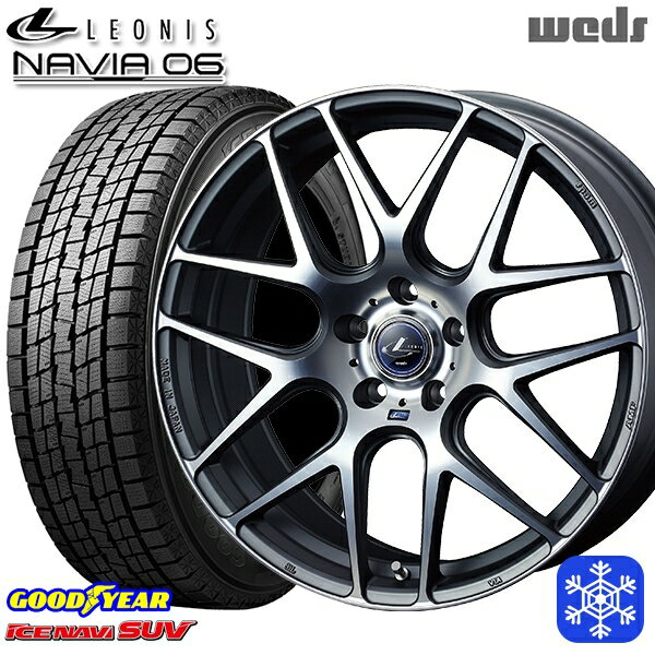 【新品 1台分4本セット】 235/60R18 レクサスRX 2022〜2023年製 グッドイヤー アイスナビSUV Weds ウェッズ レオニス ナヴィア06 MGMC 18インチ 8.0J 5H114.3