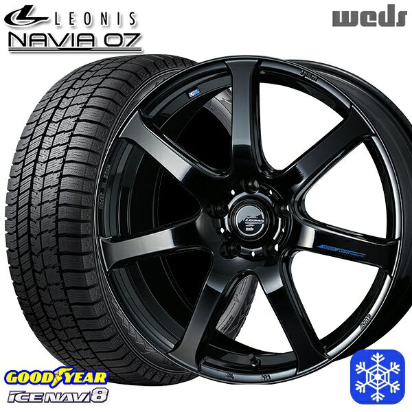 【新品 1台分4本セット】 235/50R18 アルファード ヴァルファイア 2022〜2023年製 グッドイヤー アイスナビ8 Weds ウェッズ レオニス ナヴィア07 PBK 18インチ 7.0J 5H114.3