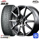 【取付対象】205/55R16 アクセラ リーフ 2022〜2023年製 ヨコハマ アイスガード IG60 MID シュナイダー SLS メタリックグレー 16インチ 6.5J 5穴 114.3 スタッドレスタイヤホイール4本セット 送料無料