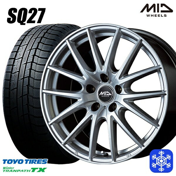 【新品 スタッドレス1台分4本セット】 195/65R15 ノア ヴォクシー 2023年製 トーヨー ウィンター トランパス TX MID SQ27 シルバー 15インチ 6.0J 5H114.3