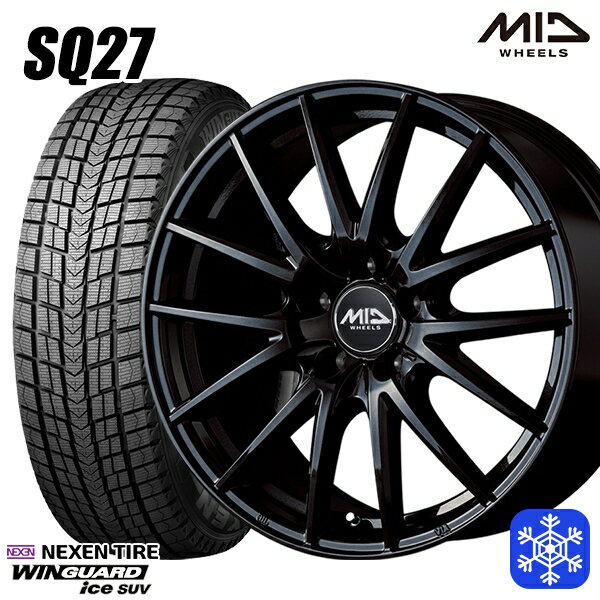 【新品 1台分4本セット】 235/60R18 レクサスRX 2022〜2023年製 ネクセン ウィンガードアイス SUV MID シュナイダー SQ27 ブラック 18インチ 7.0J 5H114.3