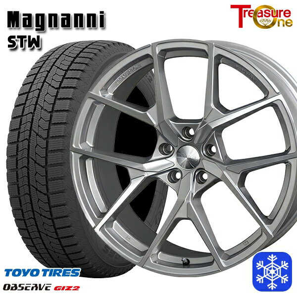 【新品 スタッドレス1台分4本セット】 215/45R18 リーフ カムリ 2025年製 トーヨー オブザーブ ギズ2 トレジャーワン マグナーニ STW SP 18インチ 7.5J 5H114.3