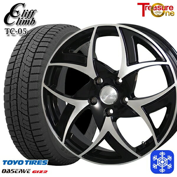 【新品 スタッドレス1台分4本セット】 215/50R17 ステップワゴン セレナ 2024〜2025年製 トーヨー オブザーブ ギズ2 トレジャーワン クリフクライム TC05 BP 17インチ 6.5J 5H114.3