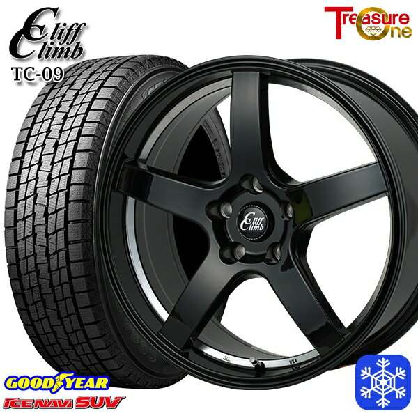 【新品 1台分4本セット】 235/60R18 レクサスRX 2022〜2023年製 グッドイヤー アイスナビSUV トレジャーワン クリフクライム TC09 BK 18インチ 7.0J 5H114.3