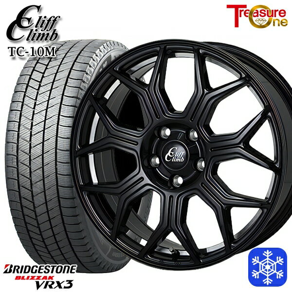 【新品 1台分4本セット】 235/50R18 アルファード ヴァルファイア 2023〜2024年製 ブリヂストン ブリザック VRX3 トレジャーワン クリフクライム TC10M BK 18インチ 8.0J 5H114.3