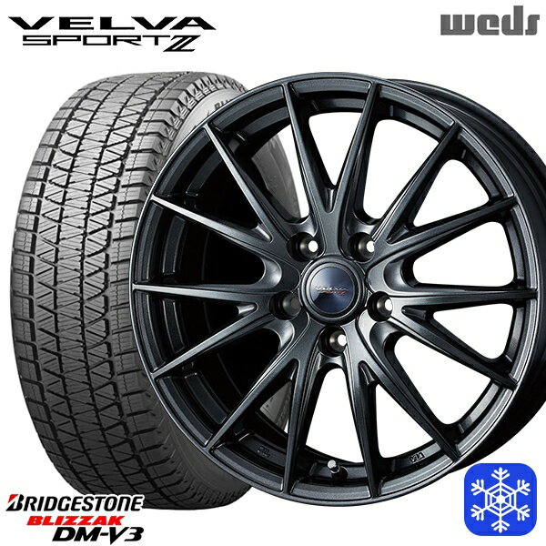【新品 1台分4本セット】 235/60R18 レクサスRX 2023年製 ブリヂストン ブリザック DMV3 Weds ウェッズ ヴェルヴァスポルト2 18インチ 7.5J 5H114.3