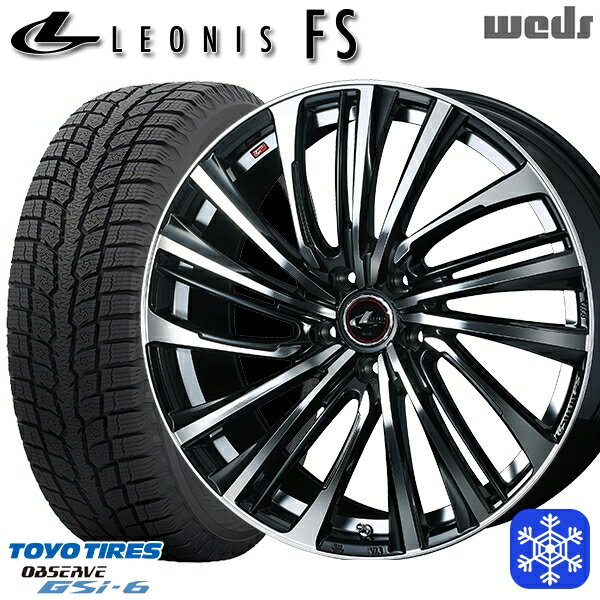 【新品 スタッドレス1台分4本セット】 215/70R16 100Q デリカD5 2022〜2023年製 トーヨー オブザーブ GSi-6 Weds ウェッズ レオニス FS PBMC 16インチ 6.5J 5H114.3 114.3