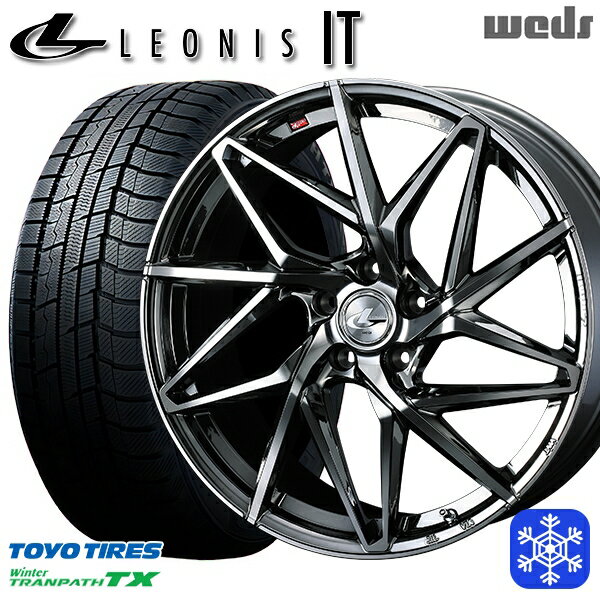 【新品 スタッドレス1台分4本セット】 215/50R18 ヤリスクロス ジューク 2022〜2023年製 トーヨー ウィンタートランパス TX Weds ウェッズ レオニス IT BMCMC 18インチ 7.0J 5H114.3