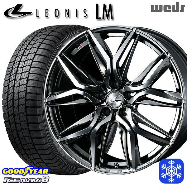 【新品 スタッドレス1台分4本セット】 215/45R17 ノア ヴォクシー 2022〜2023年製 グッドイヤー アイスナビ8 Weds ウェッズ レオニス LM BMCMC 17インチ 7.0J 5H114.3