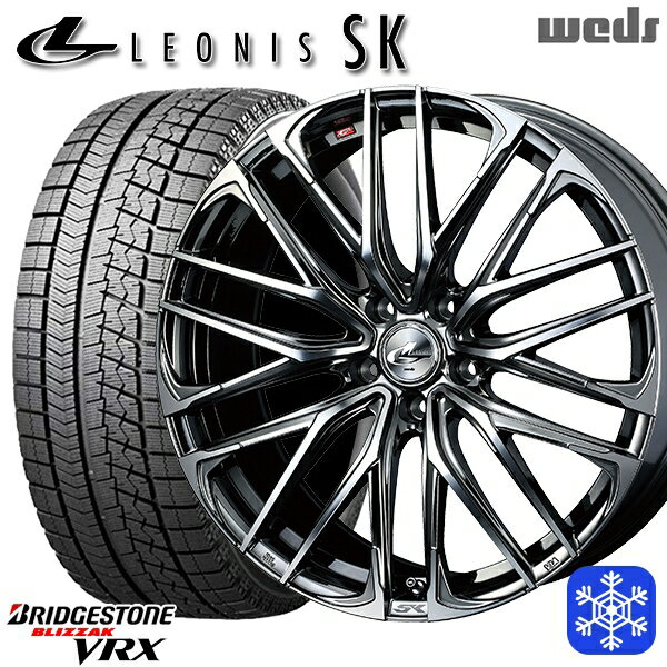 【新品 1台分4本セット】 235/50R18 アルファード ヴァルファイア 2021年製 ブリヂストン ブリザック VRX ■並行輸入品 Weds ウェッズ レオニス SK BMCMC 18インチ 8.0J 5H114.3