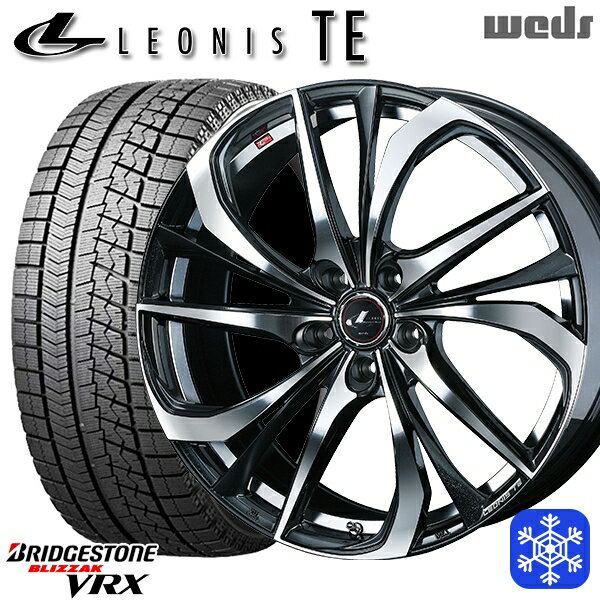 【新品 1台分4本セット】 235/50R18 アルファード ヴァルファイア 2021年製 ブリヂストン ブリザック VRX ■並行輸入品 Weds ウェッズ レオニス TE PBMC 18インチ 8.0J 5H114.3