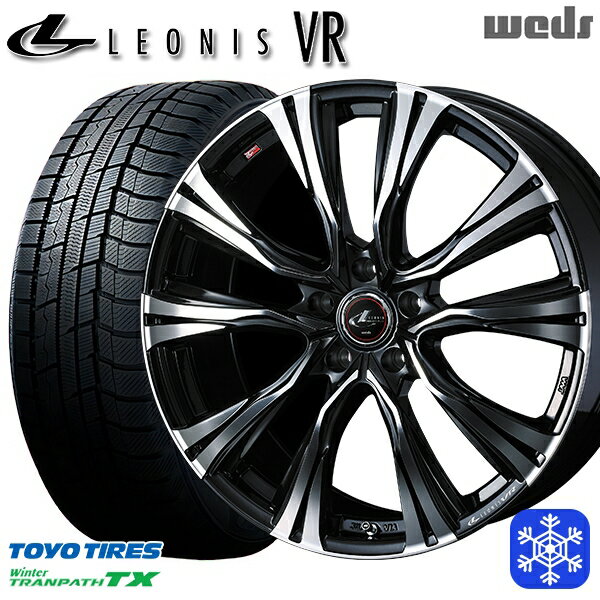 【取付対象】215/70R16 100Q デリカD5 2022〜2023年製 トーヨー ウィンタートランパス TX Weds ウェッズ レオニス VR PBMC 16インチ 6.5J 5穴 114.3 114.3 スタッドレスタイヤホイール4本セット 送料無料