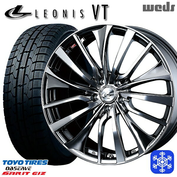 【取付対象】215/45R17 ノア ヴォクシー 2022〜2023年製 トーヨー ガリット ギズ Weds ウェッズ レオニス VT BMCMC 17インチ 7.0J 5穴 114.3 スタッドレスタイヤホイール4本セット 送料無料