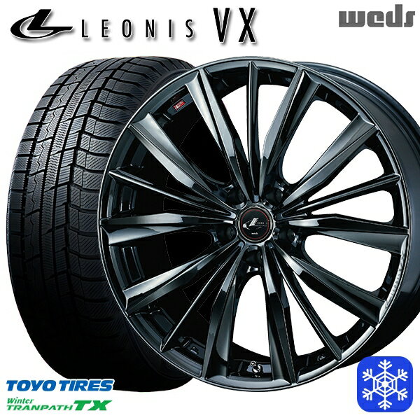 【新品 1台分4本セット】 235/60R18 レクサスRX 2022〜2023年製 トーヨー ウィンタートランパス TX Weds ウェッズ レオニス VX BMC1 18インチ 8.0J 5H114.3