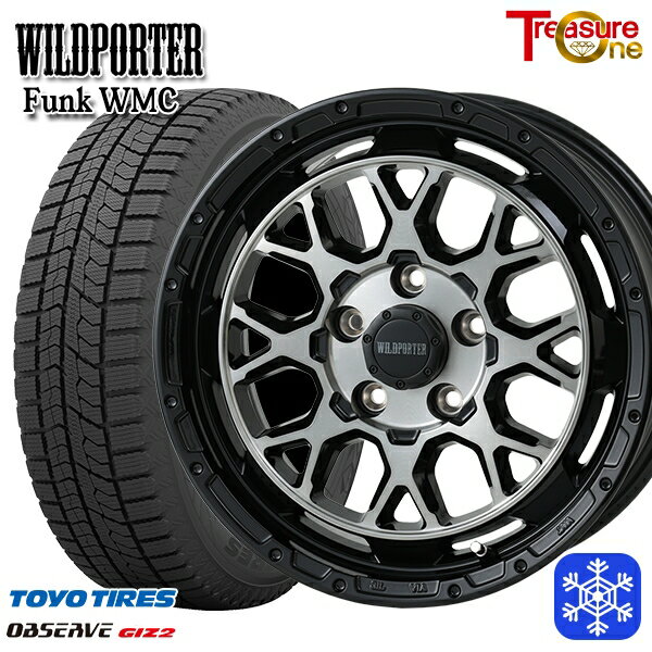 【新品 スタッドレス1台分4本セット】 205/60R16 エスティマ マツダ3 2023〜2024年製 トーヨー オブザーブ ギズ2 トレジャーワン ワイルドポーター ファンク WMC BP/BC 16インチ 7.0J 5H114.3