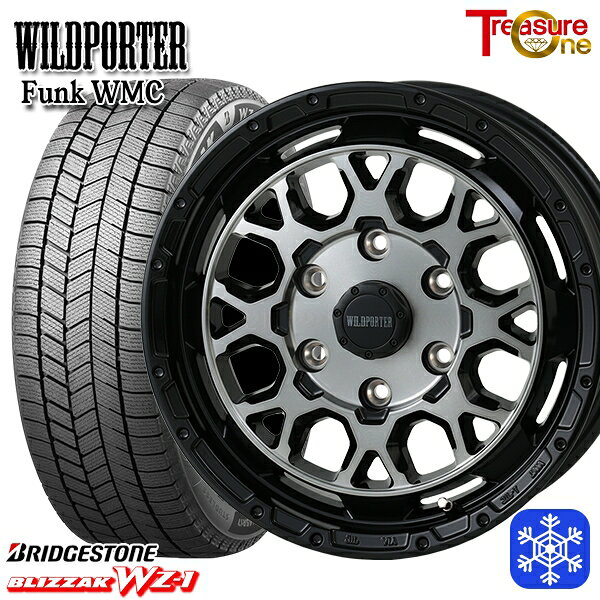 【新品 スタッドレス1台分4本セット】 215/65R16 98Q ハイエース ※車検非対応 2025年製 ブリヂストン ブリザック WZ1 トレジャーワン ワイルドポーター ファンク WMC BP/BC 16インチ 6.5J 6H139.7