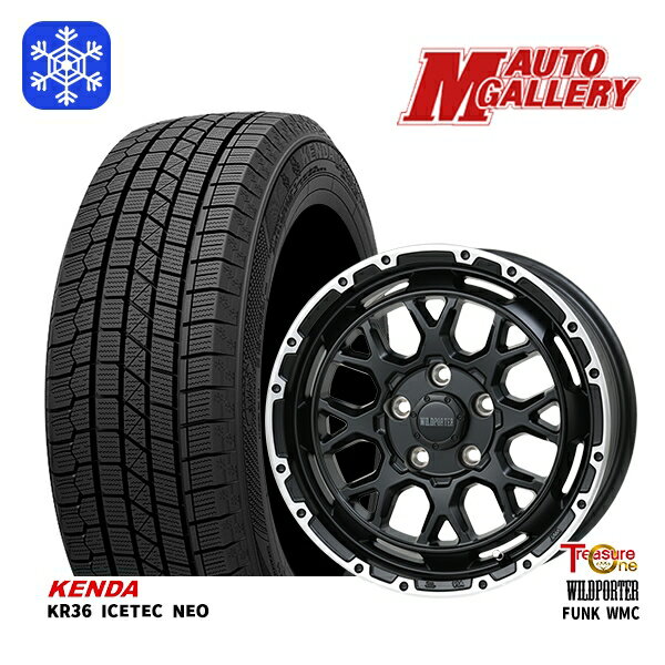 【取付対象】215/70R16 100Q デリカD5 2021〜2022年製 ケンダ アイステックネオ KR36 トレジャーワン ワイルドポーター ファンク WMC MB/RP 16インチ 7.0J 5穴 114.3 114.3 スタッドレスタイヤホイール4本セット 送料無料