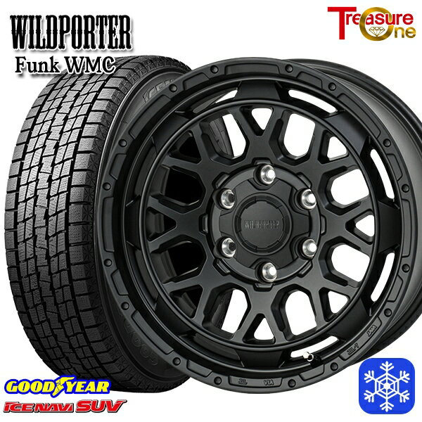 【新品 スタッドレス1台分4本セット】 265/65R17 ハイラックス プラド 2023〜2024年製 グッドイヤー アイスナビSUV トレジャーワン ワイルドポーター ファンク WMC MBK 17インチ 8.0J 6H139.7