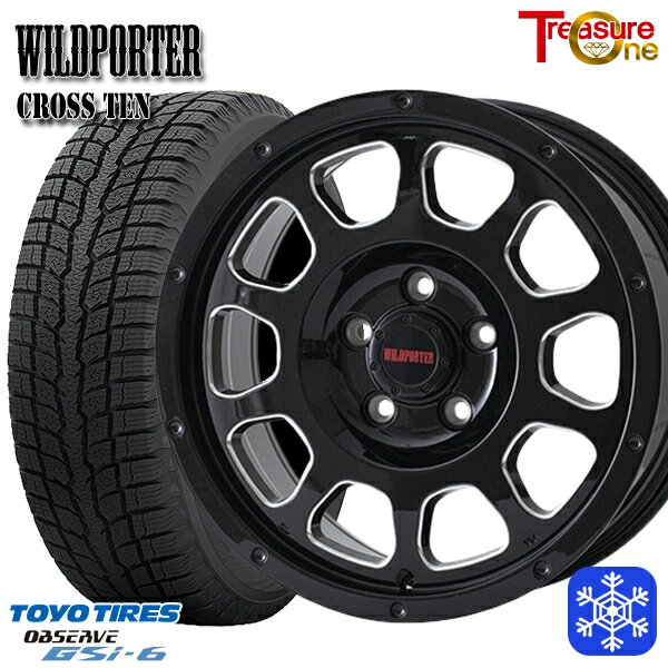 【新品 スタッドレス1台分4本セット】 215/70R16 100Q デリカD5 2022〜2023年製 トーヨー オブザーブ GSi-6 トレジャーワン ワイルドポータークロステン BK/SM 16インチ 7.0J 5H114.3