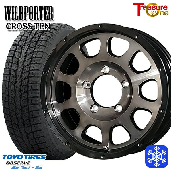 【新品 スタッドレス1台分4本セット】 215/70R16 100Q ジムニー 2022〜2023年製 トーヨー オブザーブ GSi-6 トレジャーワン ワイルドポータークロステン BP/BC 16インチ 5.5J 5H139.7