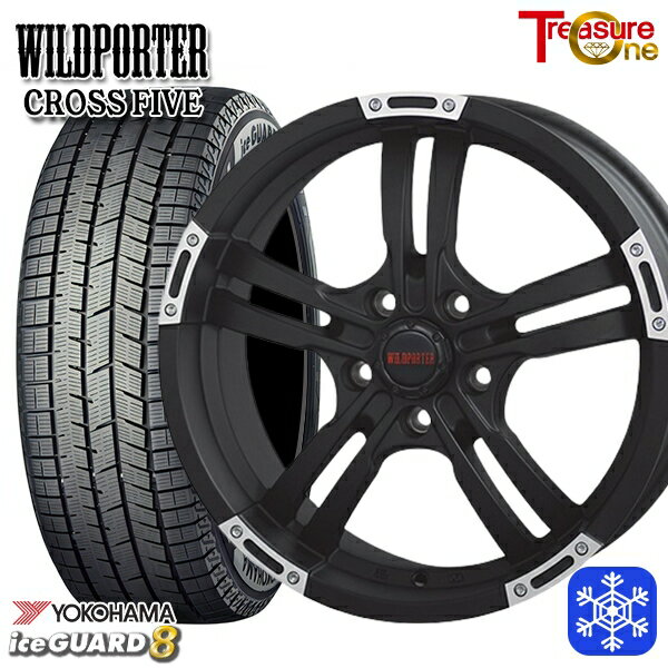【新品 スタッドレス1台分4本セット】 215/60R17 96Q アルファード ヴェルファイア 2025年製 ヨコハマ アイスガード8 IG80 トレジャーワン ワイルドポーター クロスファイブ MBP 17インチ 7.5J 5H114.3+35
