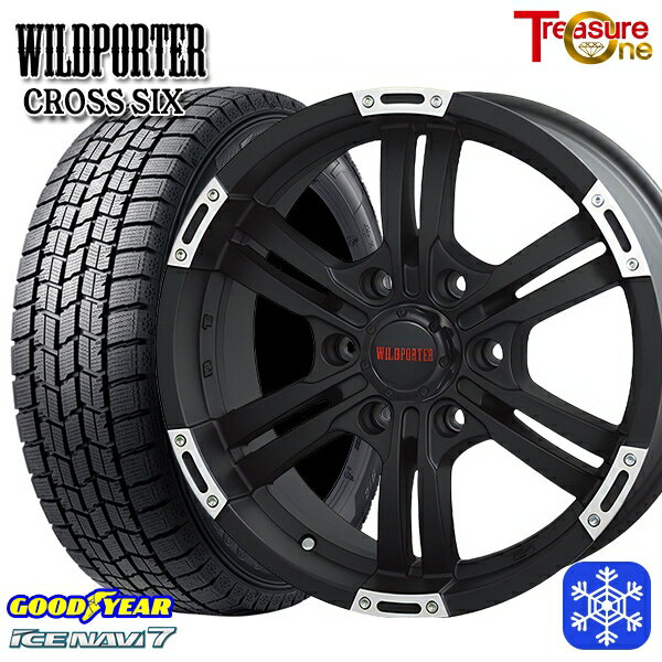【新品 スタッドレス1台分4本セット】 215/60R17 96Q ハイエース ※車検非対応 2024〜2025年製 グッドイヤー アイスナビ7 NAVI7 トレジャーワン ワイルドポータークロスシックス MBP 17インチ 6.5J 6H139.7