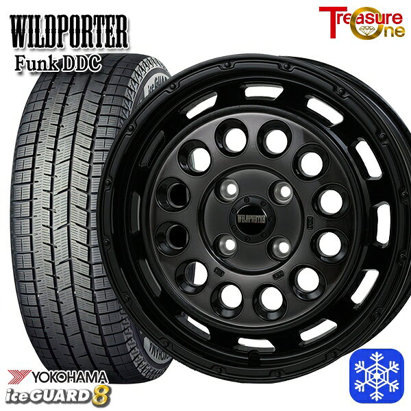 【新品 スタッドレス1台分4本セット】 165/55R14 モコ ルークス 2025年製 ヨコハマ アイスガード8 IG80 トレジャーワン ワイルドポーターファンク DDC BP/BC 14インチ 4.5J 4H100